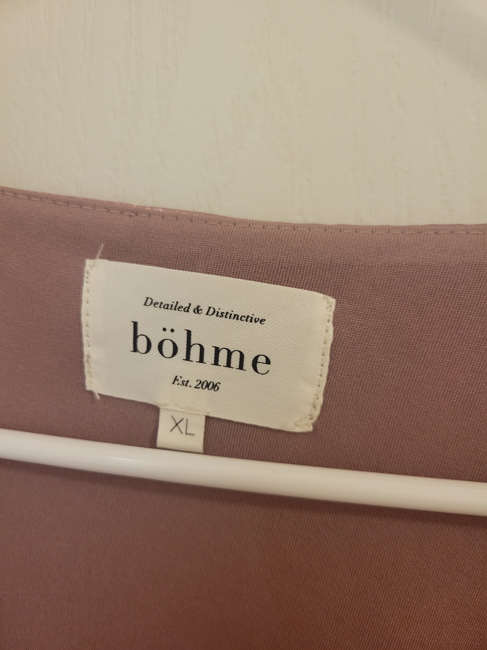 bohme Dusty Lavender Satin Wrap Maxi Dress with Puff Sleeves - Picture 3 of 3